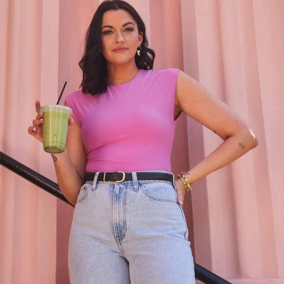 Abercrombie High Rise Wide Leg Jean Light Marble Wash 32 Short / 14 Short - Picture 13 of 14